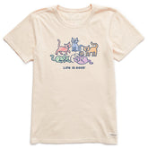 Women's Al's w Patterns Short Sleeve Crusher Tee