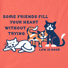 Women's Friends Fill your Heart Al Short Sleeve Crusher Tee