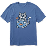 Men's Fishbowl Al Short Sleeve Crusher Tee