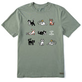 Men's Al the Cat Grid Short Sleeve Crusher Tee