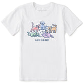 Kids Al's w Patterns Short Sleeve Crusher Tee