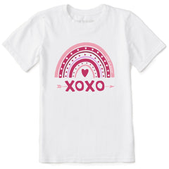 Kids XOXO Rainbow Short Sleeve Crusher Tee