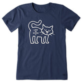 Women's Al Outline Short Sleeve Crusher Tee
