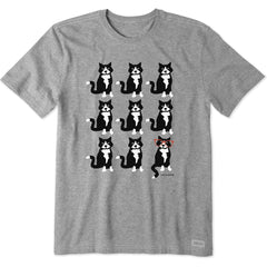 Men's Tuxedo Al Grid Short Sleeve Crusher Tee