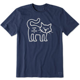 Men's Al Outline Short Sleeve Crusher Tee