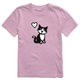 Kids Tuxedo Al w Heart Short Sleeve Crusher Tee