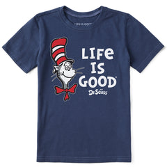 Kids The Cat LIG Stack Short Sleeve Crusher Tee