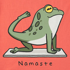 Kids Namaste Frog Short Sleeve Crusher Tee