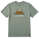 Men's Winnie Leaf Pile Short Sleeve Crusher Tee