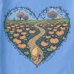 Kids Winnie & P Pumpkin Patch Heart Short Sleeve Crusher Tee