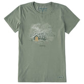 Women's Finline Unplug Ski Camp Short Sleeve Crusher Tee