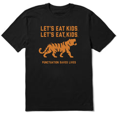 Men's Let's Eat, Kids Tiger Short Sleeve Crusher Tee
