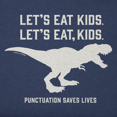 Men's Let's Eat, Kids Trex Short Sleeve Crusher Tee