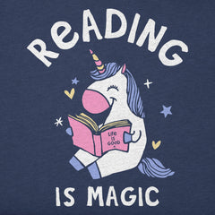 Kids Reading is Magic Unicorn Short Sleeve Crusher Tee
