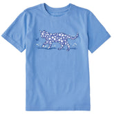 Kids Patterna Daisy Cat Short Sleeve Crusher Tee