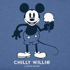 Women's Chilly Willie Short Sleeve Crusher Vee