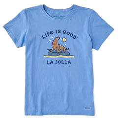 Women's La Jolla Sea Lion Short Sleeve Crusher Tee