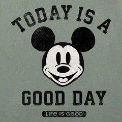 Men's Steamboat Willie Good Day Simply True Fleece Crew