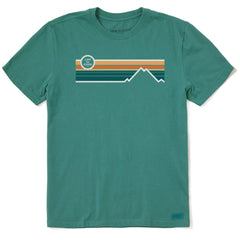 Men's Stripe Mountains Short Sleeve Tee