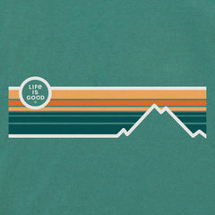 Men's Stripe Mountains Short Sleeve Tee