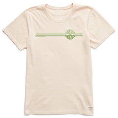Women's Celtic Stripe Short Sleeve Crusher Tee
