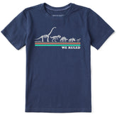Kids We Ruled Dino's Short Sleeve Crusher Tee