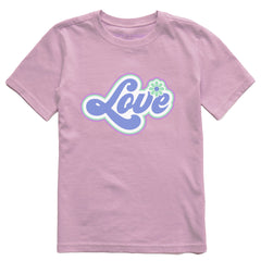 Kids Love Flower Short Sleeve Crusher Tee