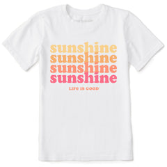 Kids Clean Sunshine Short Sleeve Crusher Tee