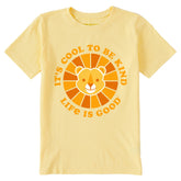 Kids It's Cool to be Kind Lion Short Sleeve Crusher Tee