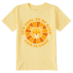 Kids It's Cool to be Kind Lion Short Sleeve Crusher Tee