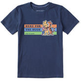 Kids Here for the Hugs Winnie & Friends Short Sleeve Crusher Tee