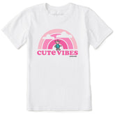 Kids Cute Vibes Winnie Rainbow Short Sleeve Crusher Tee