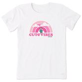 Women's Cute Vibes Winnie Rainbow Short Sleeve Tee