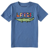 Kids Tie Dye Later Gator Short Sleeve Crusher Tee