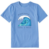 Kids Tie Dye Wave Short Sleeve Crusher Tee