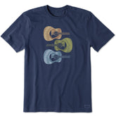 Men's Tie Dye Guitars Short Sleeve Tee