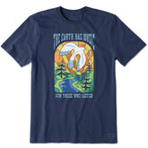 Men's Tie Dye Earth Has Music Short Sleeve Tee