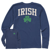 Women's Irish Clover Long Sleeve Crusher Tee