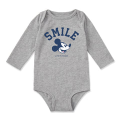 Baby Smile Steamboat Willie Long Sleeve Crusher Bodysuit