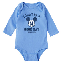 Baby Steamboat Willie Good Day Long Sleeve Crusher Bodysuit