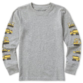 Kids Construction Crew Pals Long Sleeve Crusher Tee