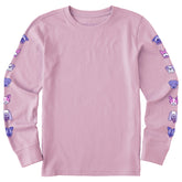 Kids Pups Party Long Sleeve Crusher Tee