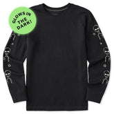 Kids Alien Peace Out Long Sleeve Crusher Tee