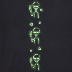 Kids Alien Peace Out Long Sleeve Crusher Tee