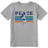 Kids Peace Willie Stripes Short Sleeve Crusher Tee