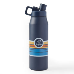 Adult Unisex Stripe Mountains 32 oz. Twist Top Bottle