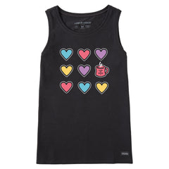 Women's Hearts and a Mug Crusher Tank