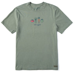 Men's Four Veggies Short Sleeve Crusher Tee
