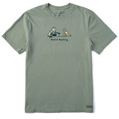 Men's Jake & Rocket Board Meeting Short Sleeve Crusher Tee