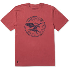 Men's Live and Let Fly Eagle Short Sleeve Crusher Tee